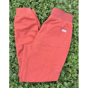 FIGS Scrub Pants Womens XS Auburn High‎ Waisted Zamora Jogger Cargo Drawstring